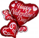 Swirly Hearts Happy Valentine's