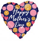 Happy Mother's Day Navy & Gold Glitter